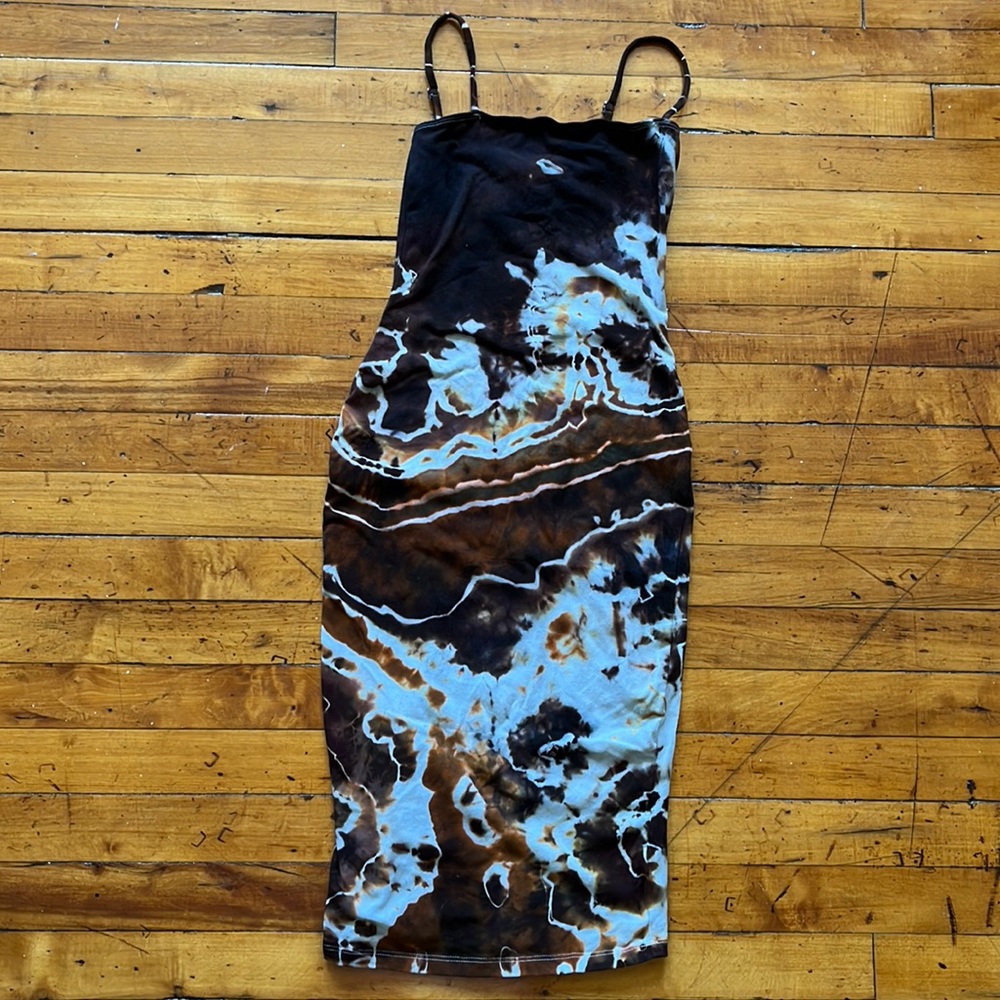 Ice dyed dress
